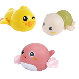 Baby Bath Toys Corvaine Wind Up Swimming Animal Friends Water Play Toy for Toddlers 6 to 18 Months - Corvaine