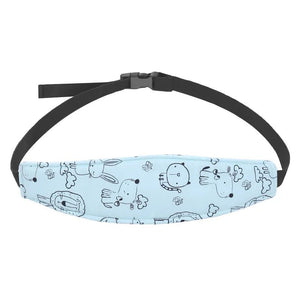 Corvaine Adjustable Head Support Strap for Baby Car Seat and Stroller Keeps Head Upright Sleep Positioner for Infants and Toddlers - Corvaine
