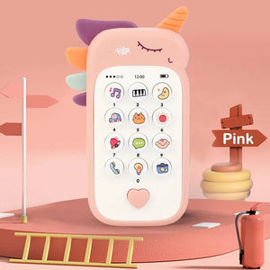 Corvaine Baby Phone Toy with Music Lights and Teether Educational Play Phone for Babies and Toddlers - Corvaine
