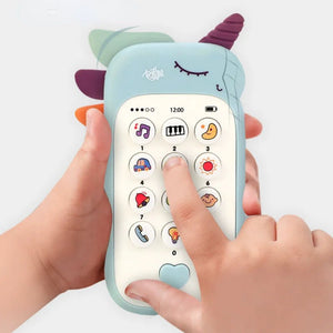 Corvaine Baby Phone Toy with Music Lights and Teether Educational Play Phone for Babies and Toddlers - Corvaine