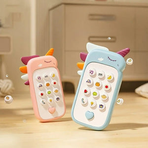 Corvaine Baby Phone Toy with Music Lights and Teether Educational Play Phone for Babies and Toddlers - Corvaine