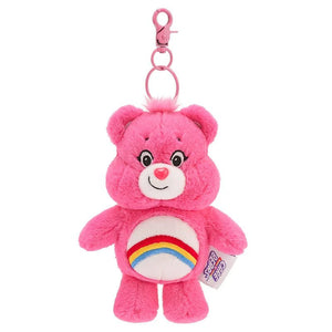 Corvaine Kawaii Care Bear Plush Keychain with Sound Cute Rainbow Bear Bag Charm Pendant Soft Stuffed Animal Gift for Teens and Adults - Corvaine