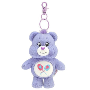 Corvaine Kawaii Care Bear Plush Keychain with Sound Cute Rainbow Bear Bag Charm Pendant Soft Stuffed Animal Gift for Teens and Adults - Corvaine