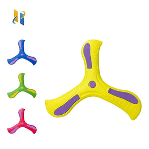 Corvaine Soft Foam Boomerang Flying Disc Outdoor Toy Returns to You Three Leaf Design for Kids Ages 3 and Up Family Activity Game - Corvaine