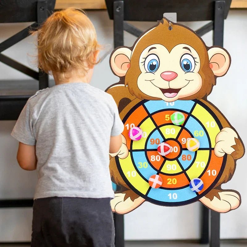 Educational Corvaine Dart Board Baby Dart Indoor Sports Child Montessori Games for Children 3 to 7 Years - Corvaine
