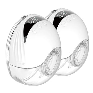 Wearable Breast Pump Hands Free Electric Breast Pumps Comfort Milk Collector Lightweight with LED Display 4 Modes & 12 Levels - Corvaine