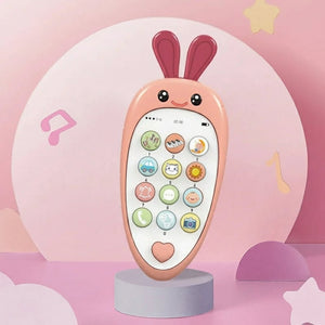 Corvaine Baby Phone Toy with Music Lights and Teether Educational Play Phone for Babies and Toddlers - Corvaine