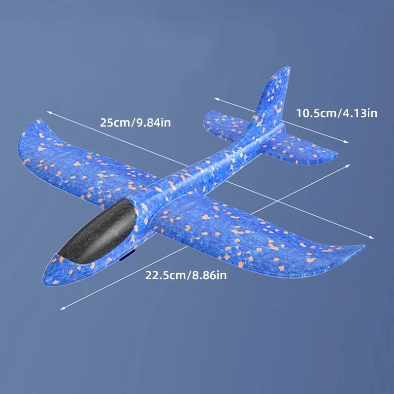 Corvaine Foam Glider Plane Launcher Gun Toy with Ejection Mechanism Outdoor Flying Aircraft for Kids Ages 6 to 12 Parent Child Activity Game - Corvaine