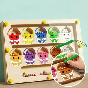 Corvaine Magnetic Maze Board Montessori Toy with Magnetic Pen Puzzle for Toddlers Kids 3 to 6 Years Gift for 3 Year Old - Corvaine