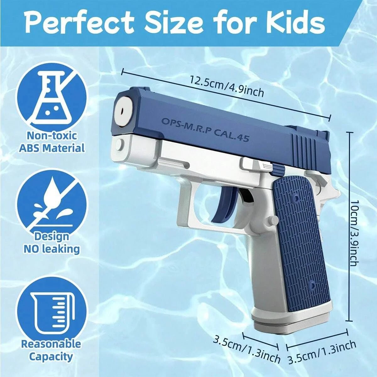 Corvaine Pro M1911 Water Gun Toy Pistol Squirt Gun for Kids and Adults Summer Pool Beach Outdoor Water Blaster - Corvaine