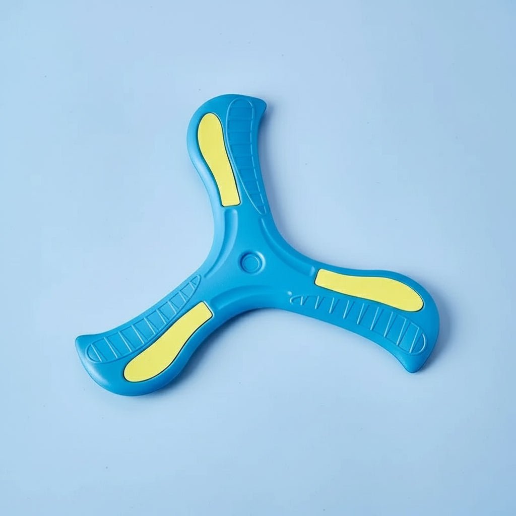 Corvaine Soft Foam Boomerang Flying Disc Outdoor Toy Returns to You Three Leaf Design for Kids Ages 3 and Up Family Activity Game - Corvaine