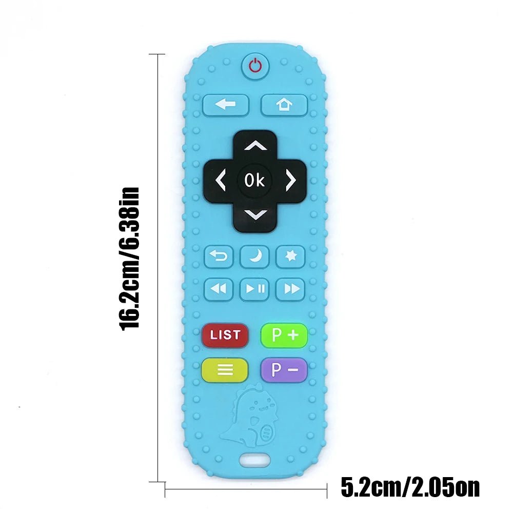 Kids Toys Silicone Remote Control Teether Sensory Cute Cartoon Toys Gifts for Boys and Girls - Corvaine